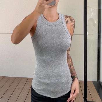 توب أساسي نسائي محبوك بقصة ضيقة — صورة 4