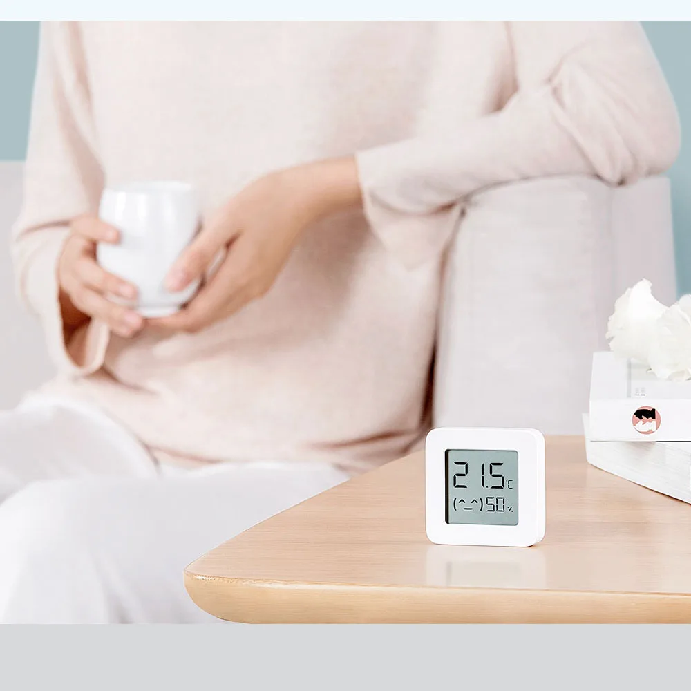 Hygrometer Bluetooth Thermometer Hygrometer 2 Wireless Smart Electric Digital Thermometre Humidity Sensor Home with Mijia App 2