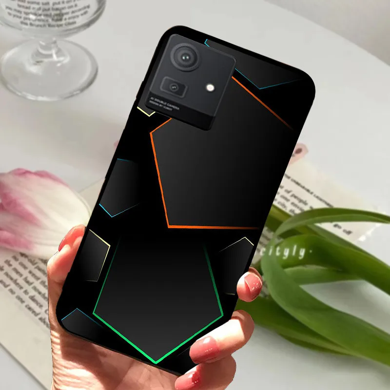 Shockproof Soft TPU Silicone Phone Case with Cartoon Matte Design
