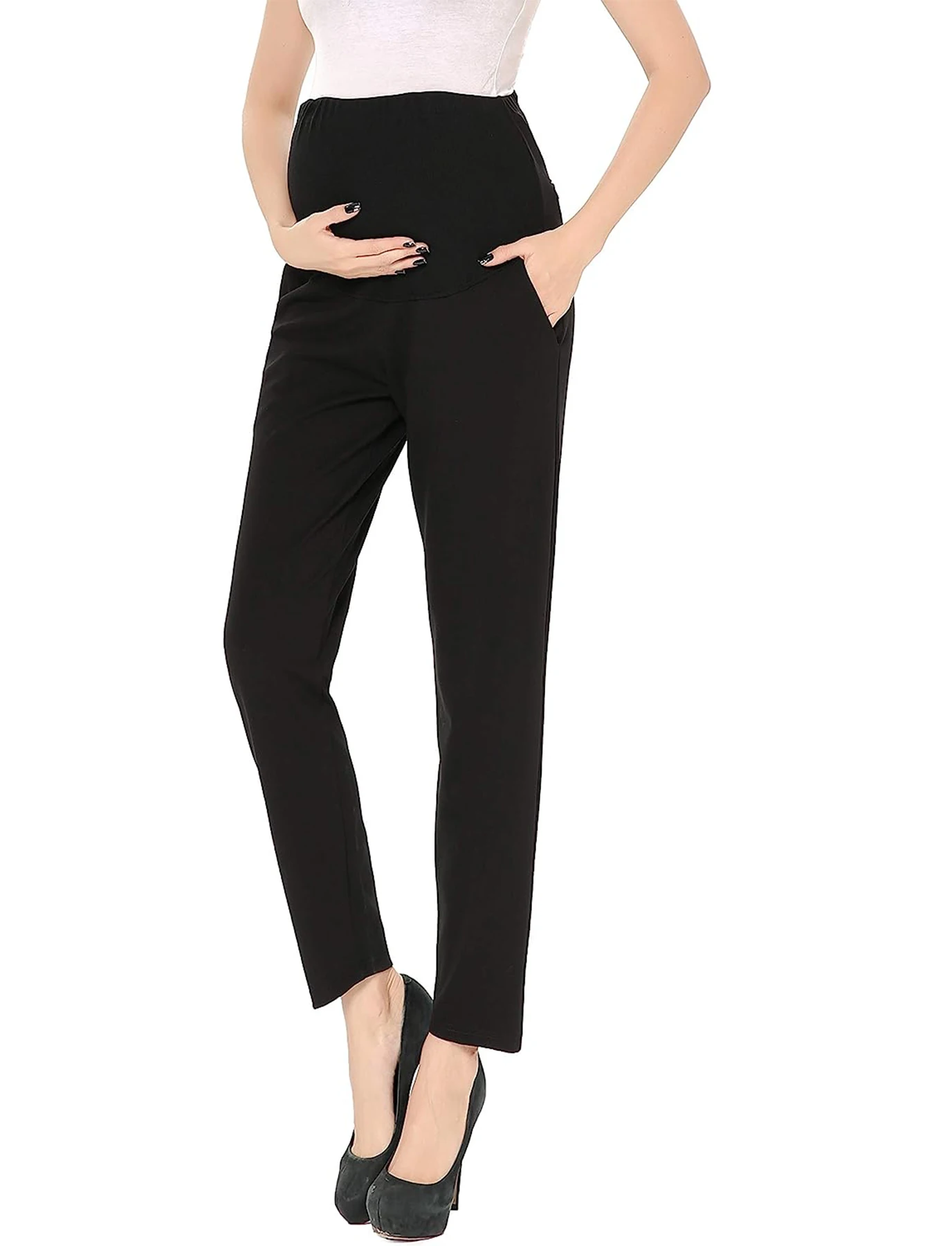 Maternity Pants Women's Activewear Jogger Track Cuff Sweatpants for Work Lounge