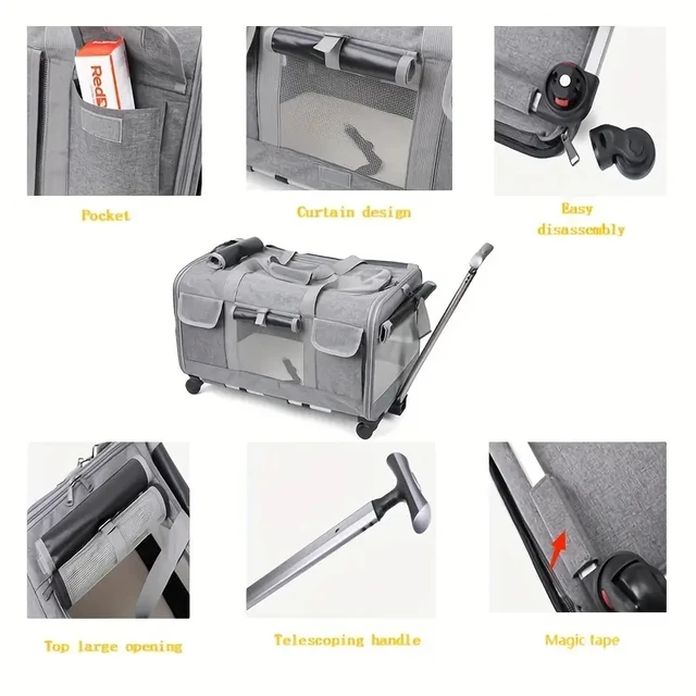 Extra Large Foldable Pet Trolley 3