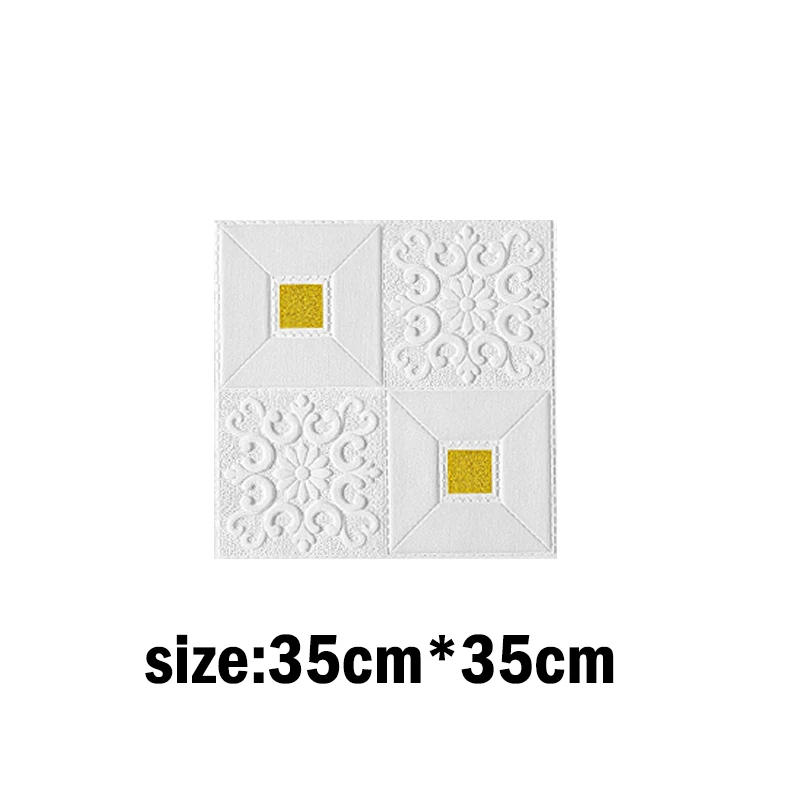 1-10Pcs 70cmx70cm 3D Tile Brick Wall Sticker Self-adhesive Foam Panel Wallpaper Bed Room Home Decoration Waterproof images - 6