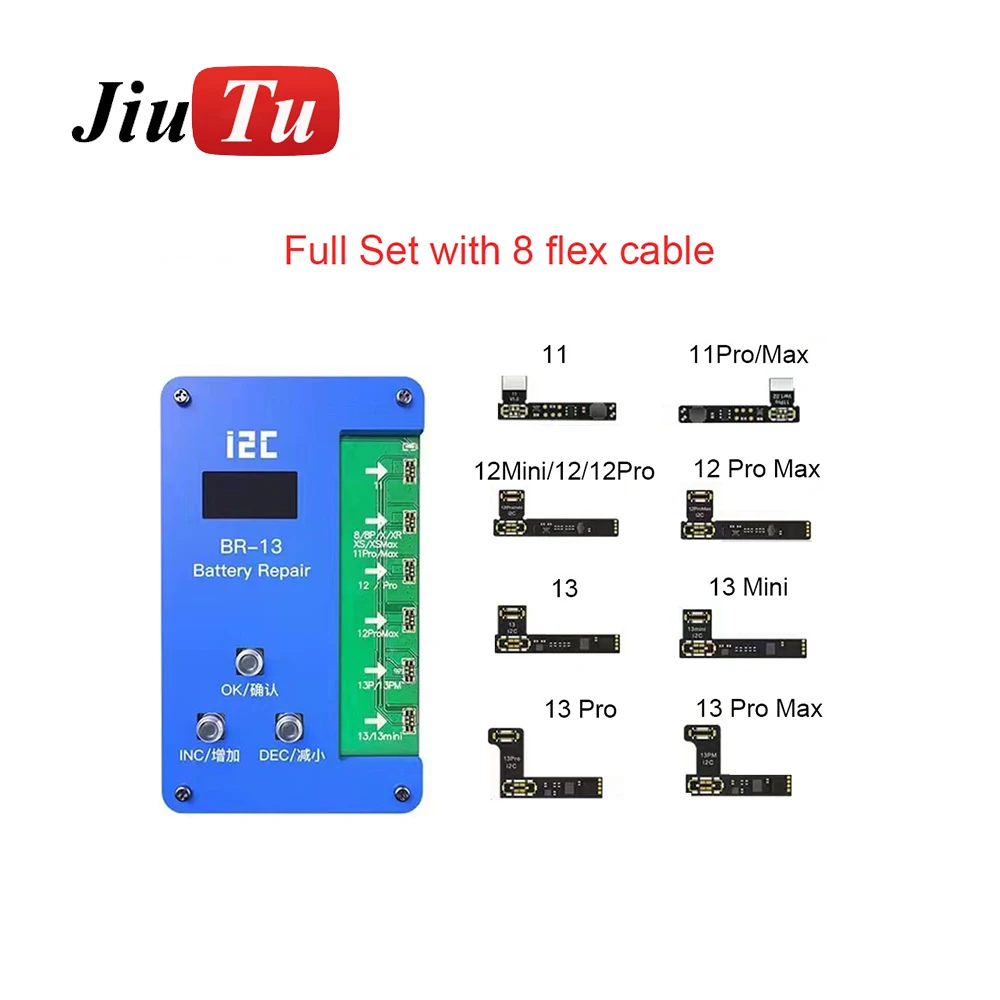 

i2C Battery Flex Cable BR-13 Programmer For iPhone 11 12 13 Pro Max Mini Battery Health Repair Pop-Up information Error Reset