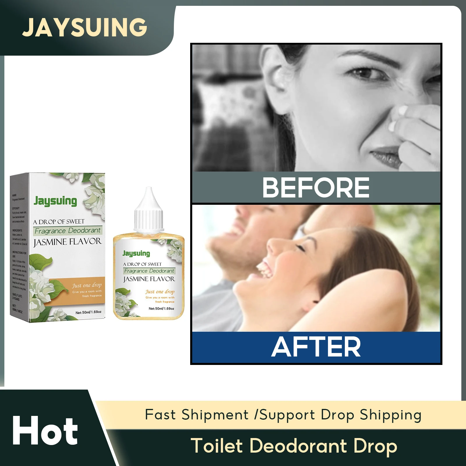 Toilet Deodorant Drop Room Fragrance Toilet Sewer Sink Odor Remover Household Bedroom Air Freshener Bathroom Deodorizing Liquid