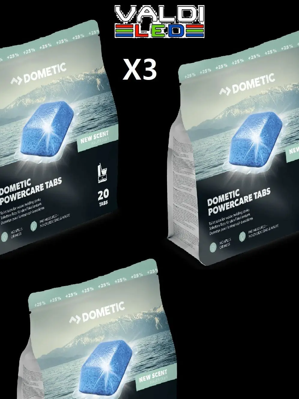 2 X 20UND Waeco Dometic Power Care Tabs Total 40 Pack