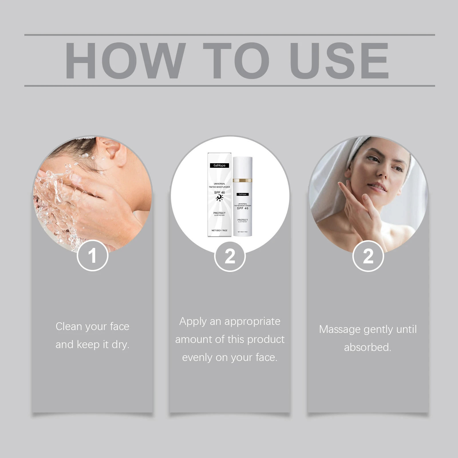 Natural Moisturizing Sunscreen Cream Nourishing Prevent UV Repair Sunburn Skin Lasting Brightening Skin Tone Body Sunblock Cream