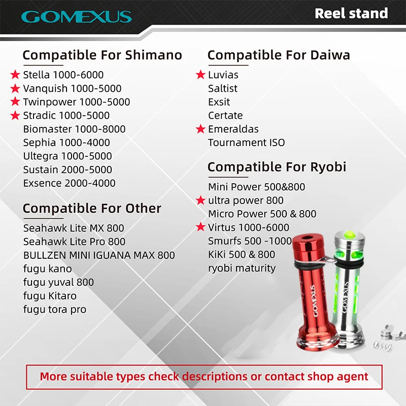 Gomexus Reel Stand R2 For Daiwa BG 1000 - 3000 Daiwa LT 1000