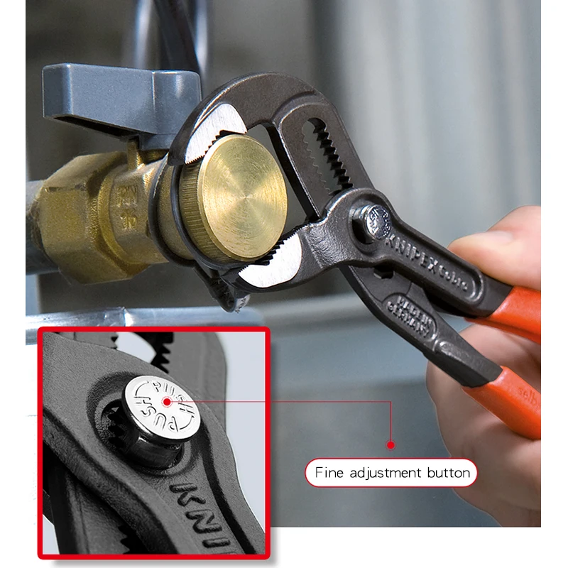 Knipex Cobra Push-Button Waterpump Multi Grip Pliers Grips, 87 01 Cobra  Series Water Pump Pliers Have Automatic Adjustment