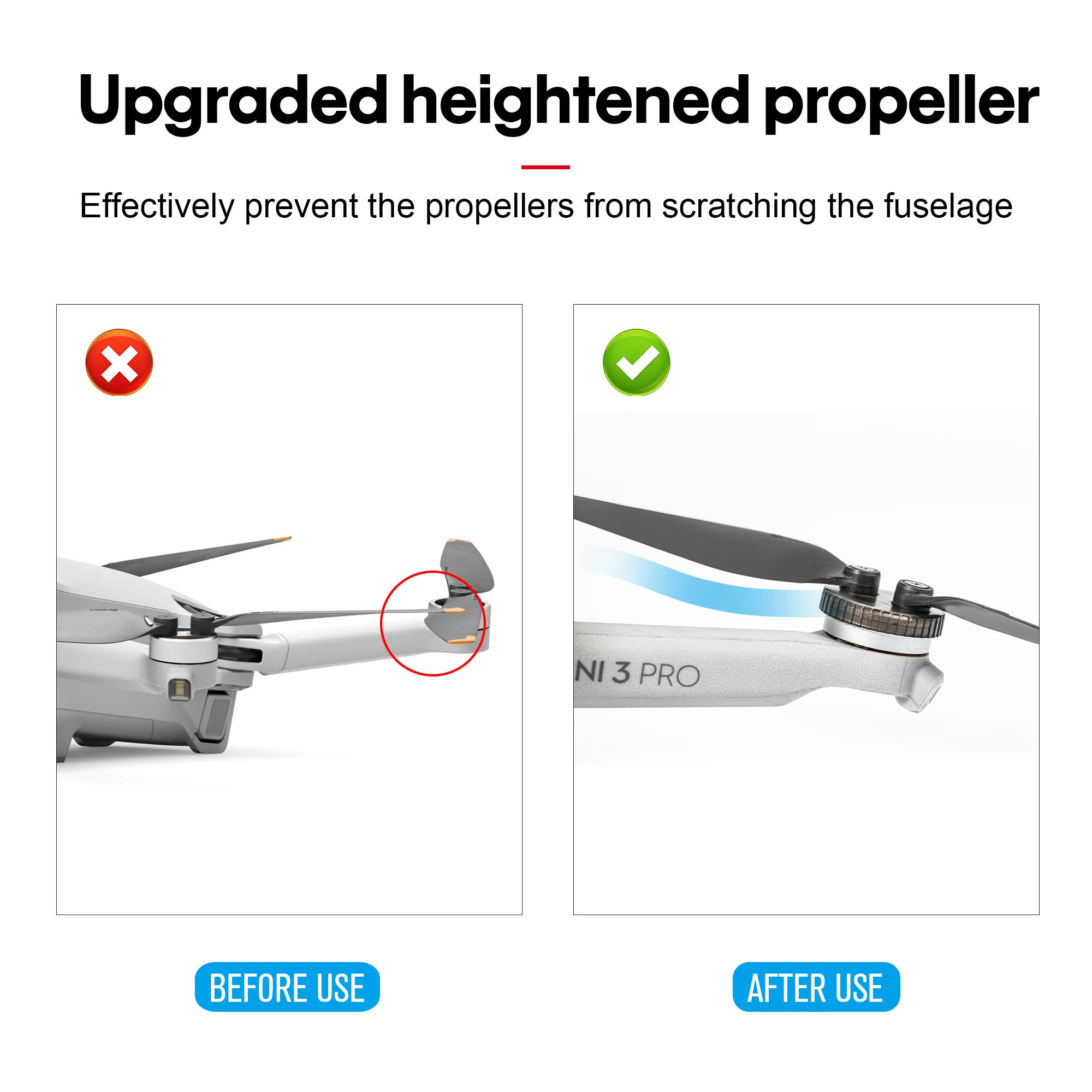 STARTRC لـ DJI MINI3/3Pro/4Pro المروحة المحرك الغط...