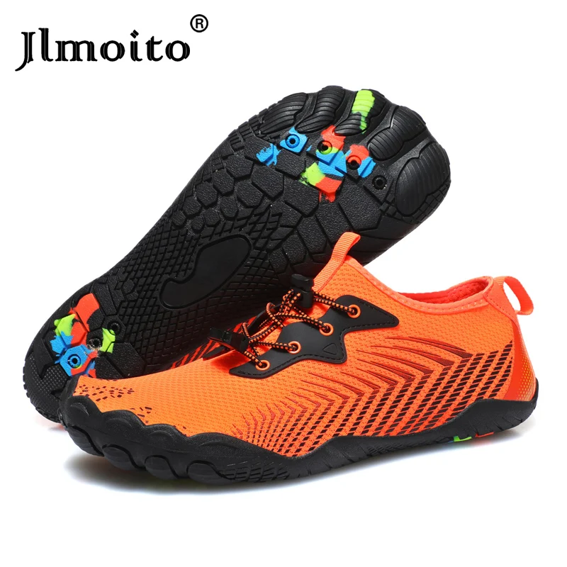 

Summer Swimming Water Shoes Men Barefoot Outdoor Beach Sandals Upstream Aqua Shoes Anti-slip River Sea Diving Sneakers Slippers