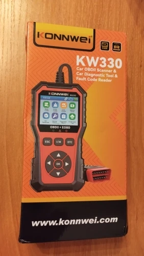 סורק תקלות לרכב KONNWEI KW330 OBD2 – אבחון מנוע וסוללה - תמונה 2
