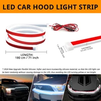 71 inch LED Engine Cover Light Strip Dynamic Scan Start-up Effect Car Hood Upgrade Daytime Running Lights SUV Truck Pickup DRL - Image 2