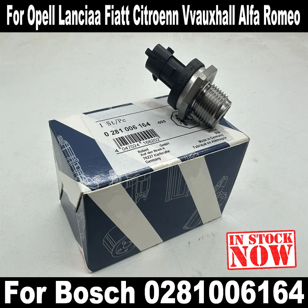 Part Number 0281006164 Fuel Rail Pressure Sensor 55230827 50438237 For V-AUXHALL O-PEL S-UZUKI P-EUGEOT Citroenn