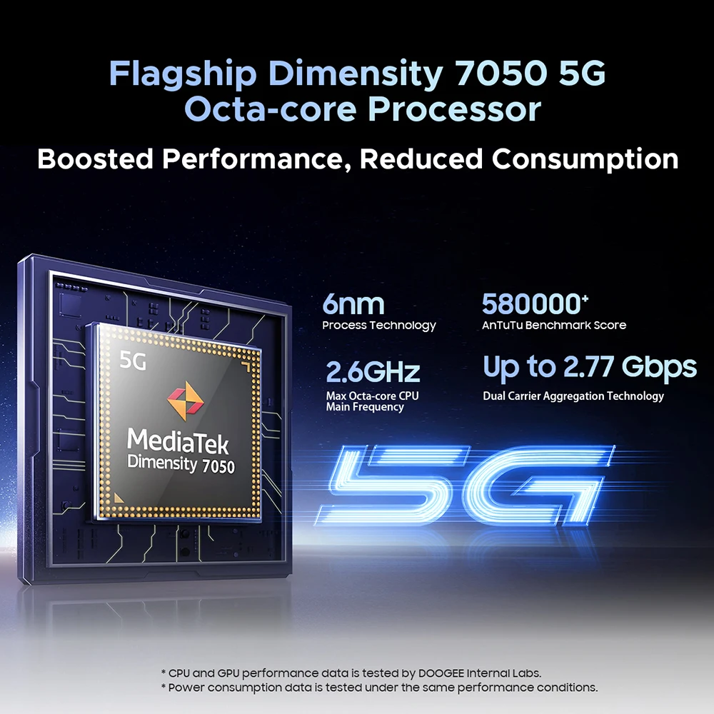 Versione globale DOOGEE S200 Telefono robusto 5G Display da 6,72" 120Hz 12GB 256GB 100MP AI Fotocamera principale Batteria da 10100mAh Smartphone NFC - immagine 5