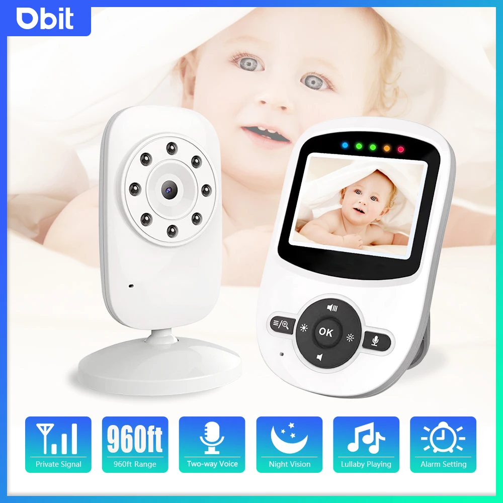 

DBIT SM24 Baby Monitors,2.4 Inch LCD Screen+Baby Camera,2-Way Talk,Newborn Cry Alarm,Lullabies,Night Vision Security Monitoring