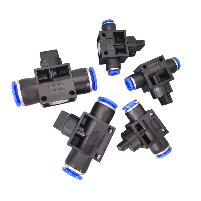 50PCS HVFF Series Pipe Air Connectors Direct Thrust 4 to 12mm Plastic Hose 4/6/8/10/12mm Quick Couplings Pneumatic Fitting