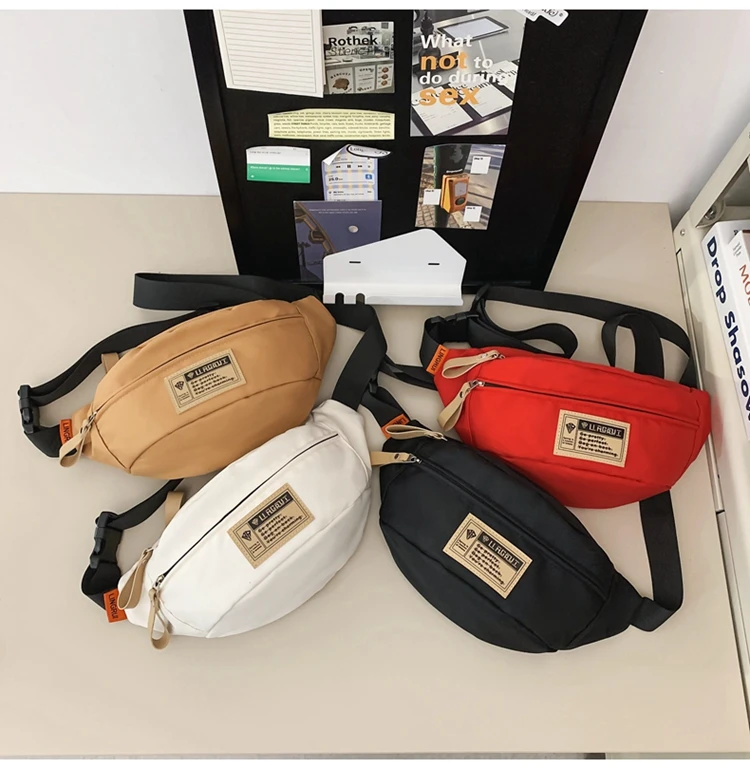 Wasserdichte Nylon-Gürteltasche für Herren und Damen Brusttasche – Detail 15
