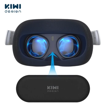 KIWI 디자인 렌즈 보호대, Quest3/Quest 2 액세서리, 스크래치 방지, 빛 방지, 세척 가능 커버, VR 장치, 와이드 호환