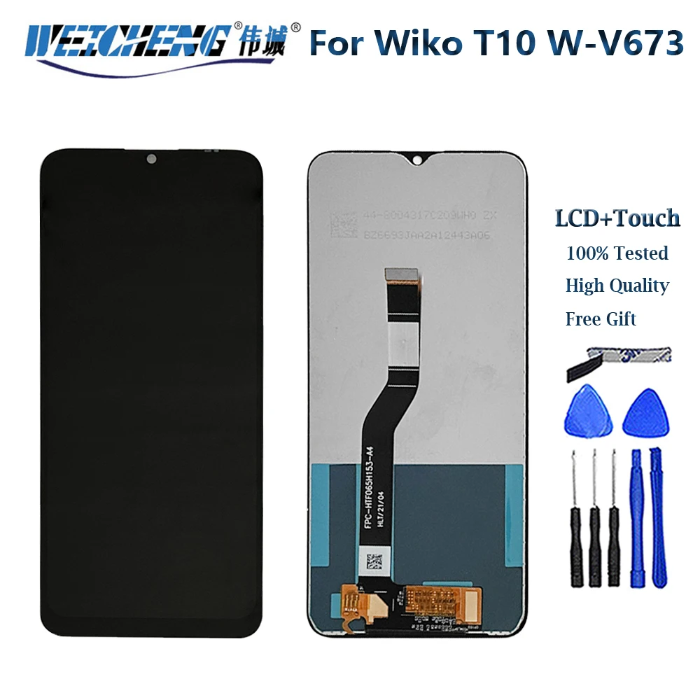 Per Wiko T10 W-V673-01 Display Lcd Touch Screen Panel Digitizer Sensor Glass Assembly Per Wiko T10 W-V673-02 Parti Di Ricambio