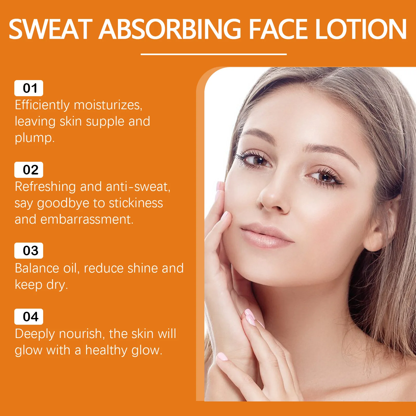 Sweat Absorbing Lotion for Face Oil Control Improve Roughness Lasting Refreshing Prevent Clogging Pore Moisturizing Face Cream 4