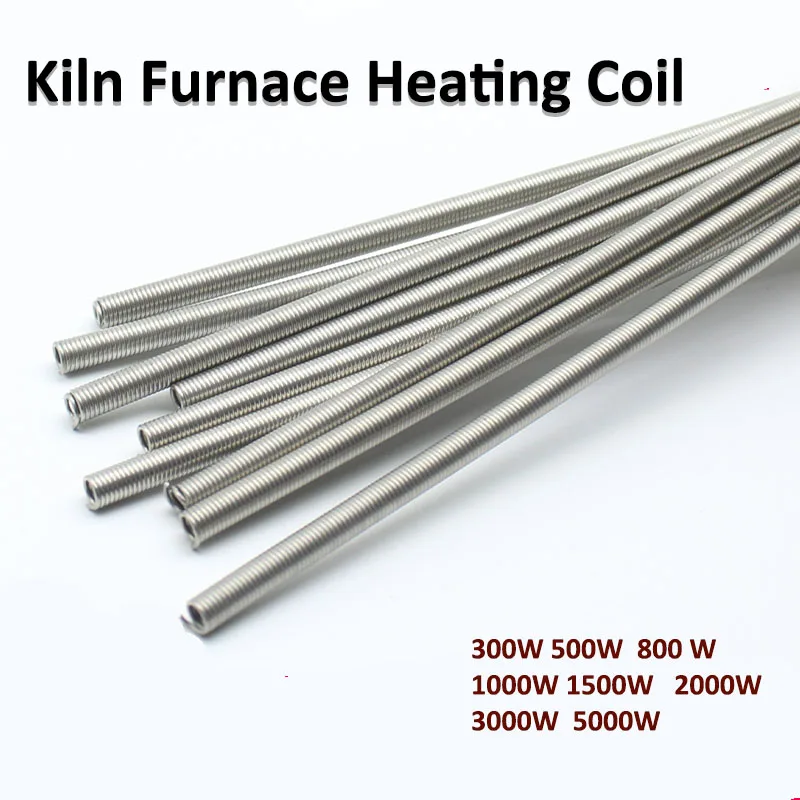 220V Kiln Furnace Heating Element Coil Heater Wire 300W/500W/800W/1000W