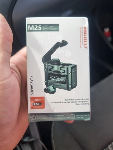 Fone De Ouvido Sem Fio Bluetooth M25 TWS Com Controle De Toque Redução De Ruído Estéreo Para Jogos Microfone - Neverdie Store photo review