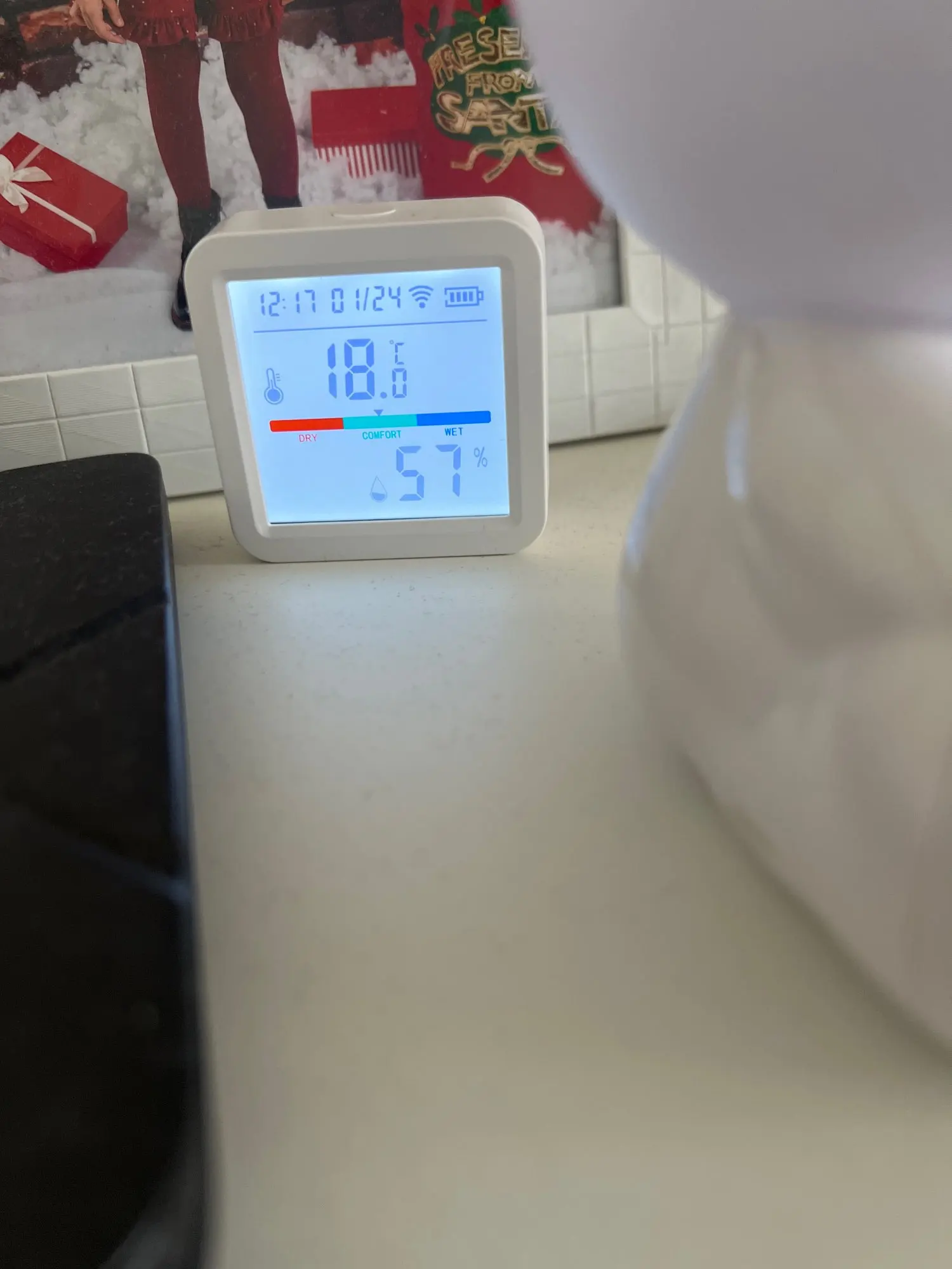 Tuya New WiFi Temperature Humidity Sensor Smart Life Backlight Hygrometer Thermometer Sensor Support Alexa Google Home Assistant photo review