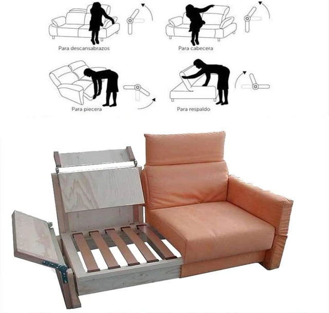 1 Paar Sofa Winkel Einstell mechanismus Couch Bettwäsche Liege Kopfstütze  Ratsche Scharnier 5 6 7 Positionen zurück gesetzt - AliExpress