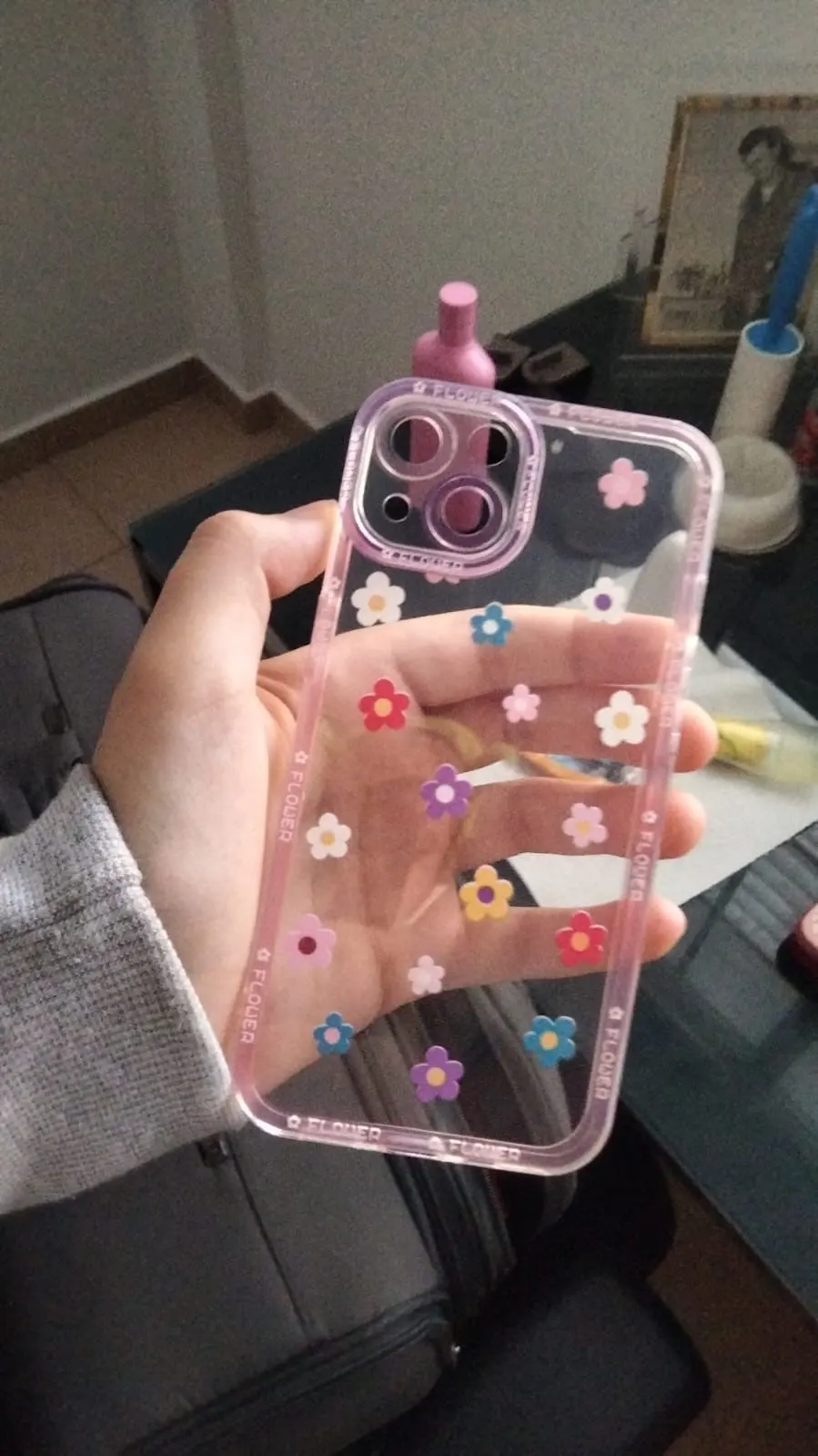 Flowers Clear Case For iPhone 14 Pro Max Transparent Soft Cover