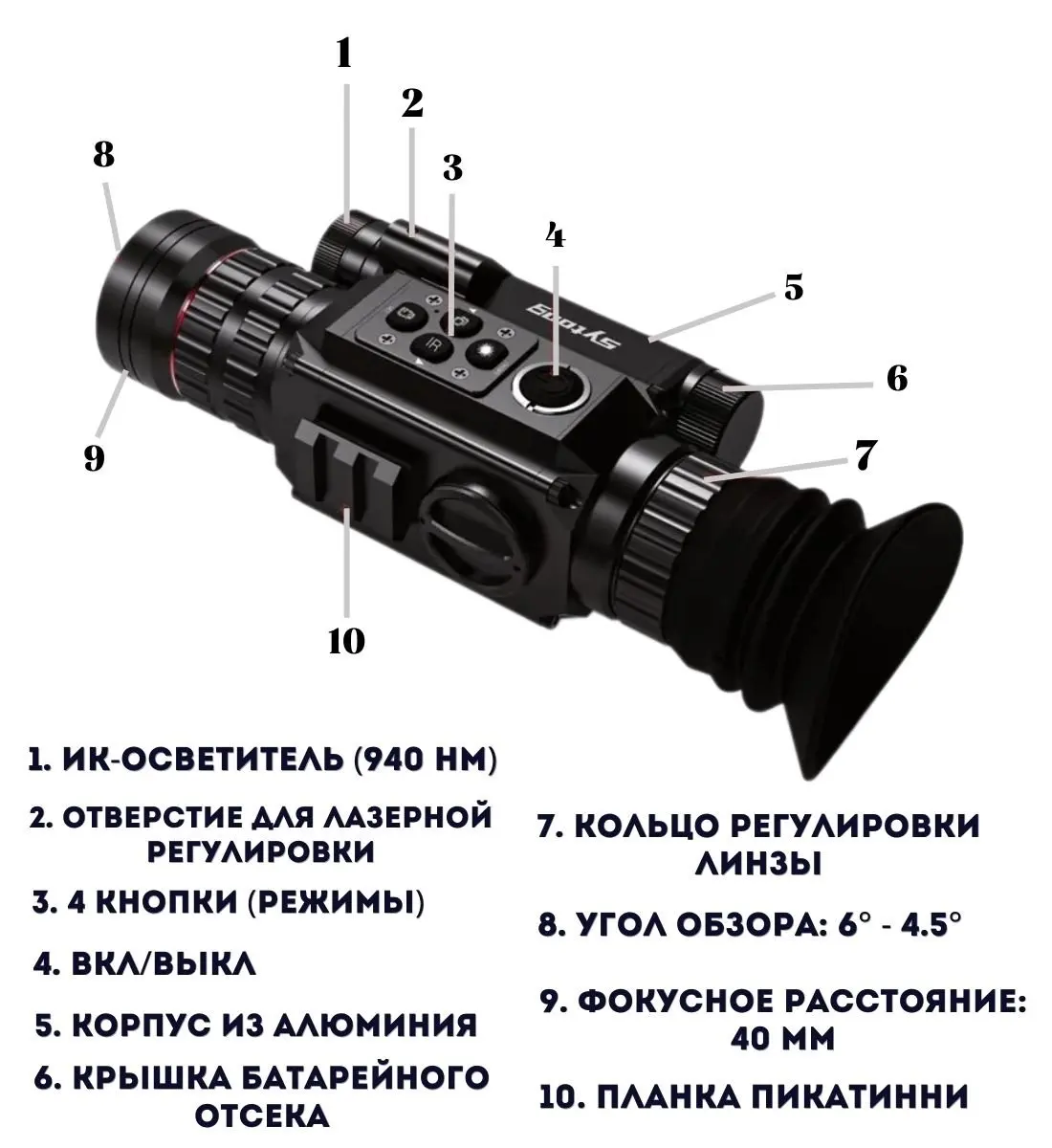 Рисунок 2 - Цифровой прицел ночного видения Sytong HT-60 6
