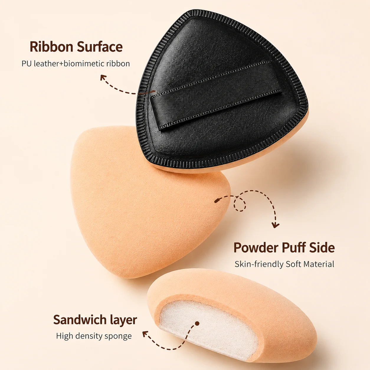 Professional Makeup Brush Set - Soft Foundation, Blush, Powder, Eyeshadow & Mascara Brushes
