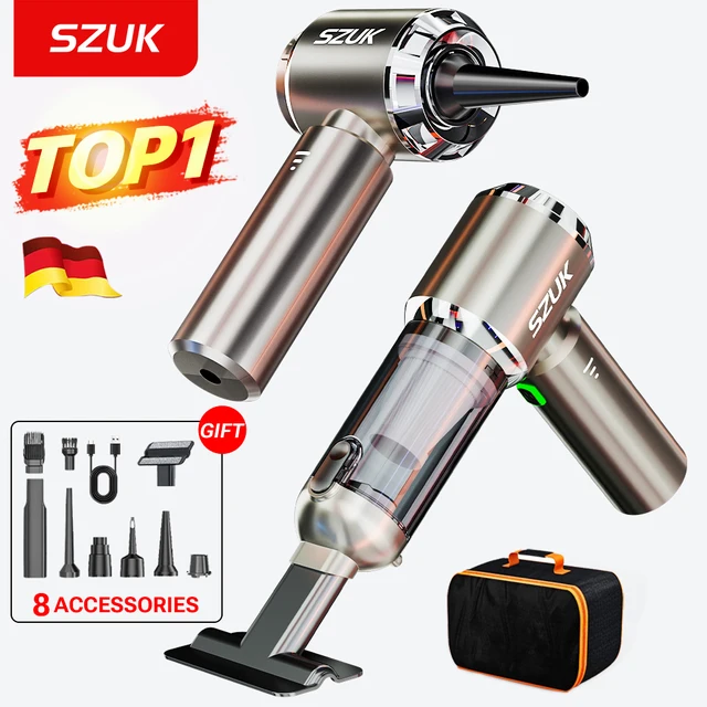 SZUK C012MAX Car Vacuum Cleaner Strong Suction Cleaning Mini Machine Wireless Portable Handhled Blower Machine Home Appliances 1