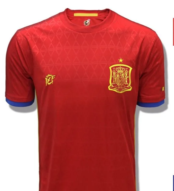 Spanish Football Selection T-shirt Eurocup 2016 Size M And S Football T- shirt, Football Equipations Football Accessory Gift Original Equipment  Spanish Selection Red Equipment T-shirt Sport Red - Soccer - AliExpress