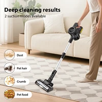 Aspirateur sans fil 6 en 1, 160W, 15000PA, aspirateurs et balais électriques puissants avec LED, batterie rechargeable 3000mAh, aspirateur portatif léger et autoportant pour poils d'animaux/tapis/sols 2