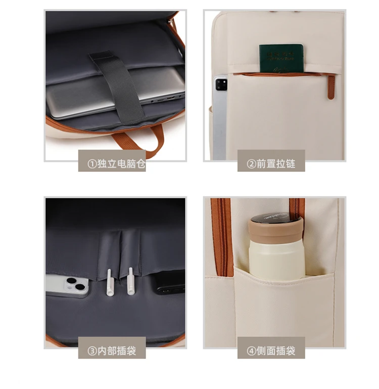 Large Capacity USB Charging Waterproof Backpack Unisex Business Laptop Backpack Stylish Lightweight Travel Bag Trolley Sleeve Sc