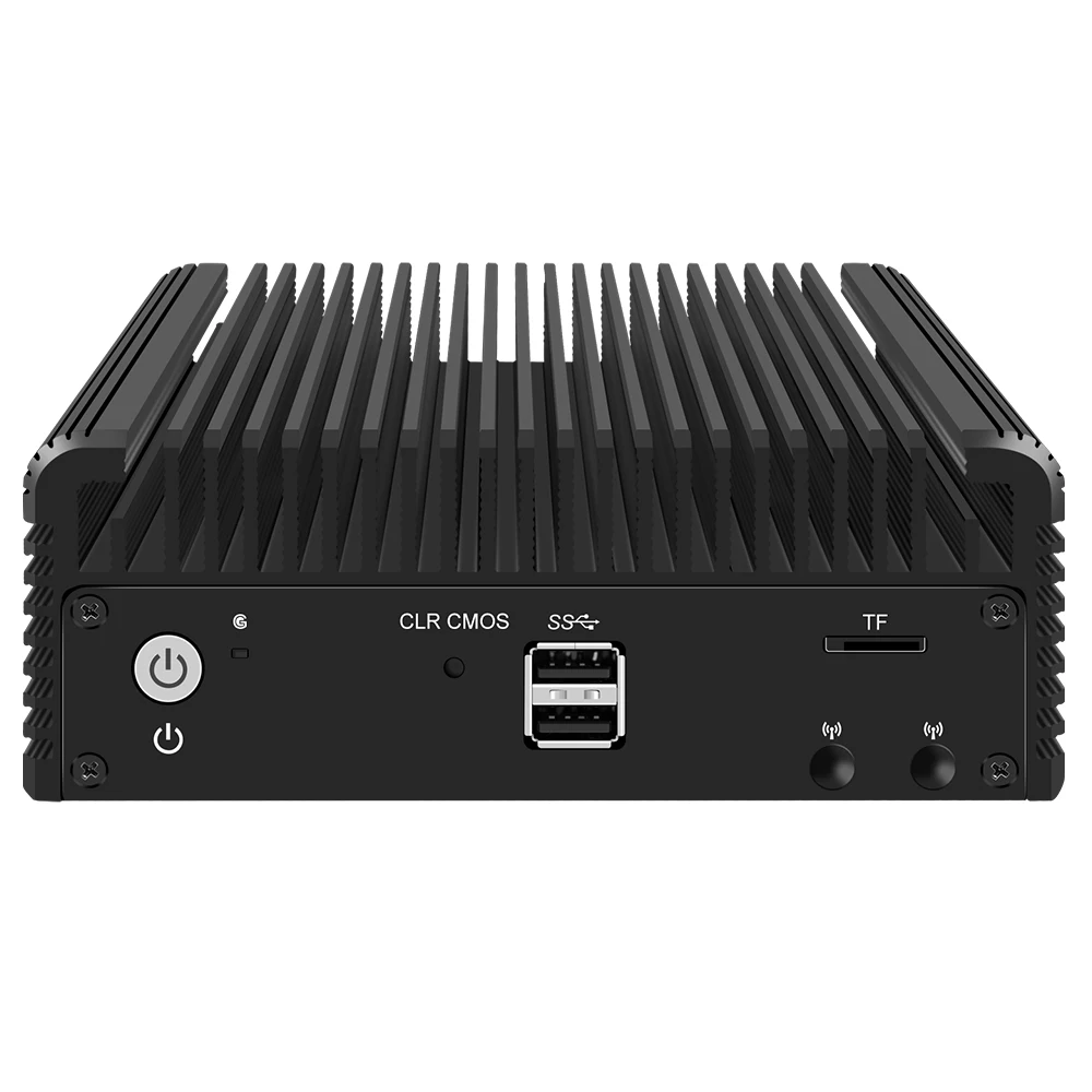 X4C Micro Firewall Appliance 4 Intel I226-V 2.5GbE NIC Ports Fanless Mini Computer Intel N100 i3 N305 Quad Core, AES-NI DDR5 RAM