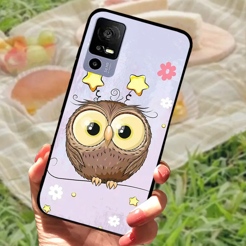 Sleek Black Shockproof Soft TPU Phone Case - Elegant Fashionable Protection
