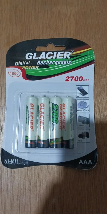 SKYTUR Conjunto de Pilhas Verdes AAA com 4 Unidades Recarregaveis 2700mAh Ni-MH - ENVIO RÁPIDO PARA TODO O BRASIL photo review