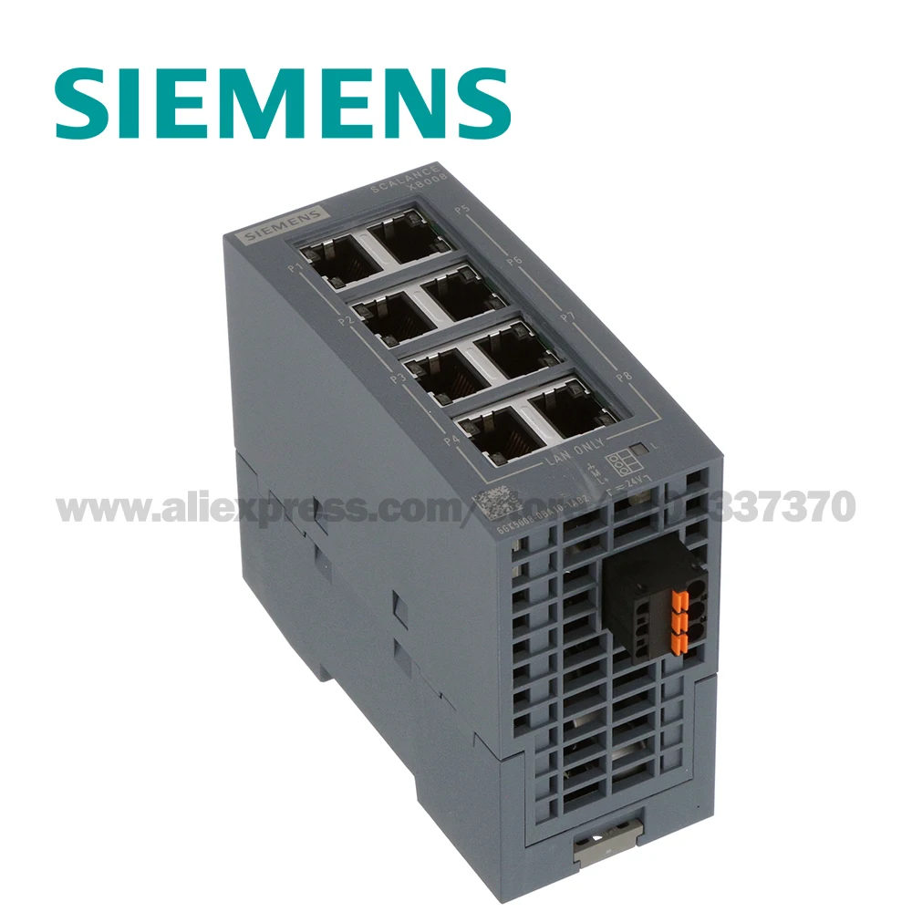 지멘스 SCALANCE 비관리 산업용 이더넷 스위치, 10/100 Mbit/s, 6GK5005-0BA00-1AB2, 6GK5008-0BA10-1AB2, XB005