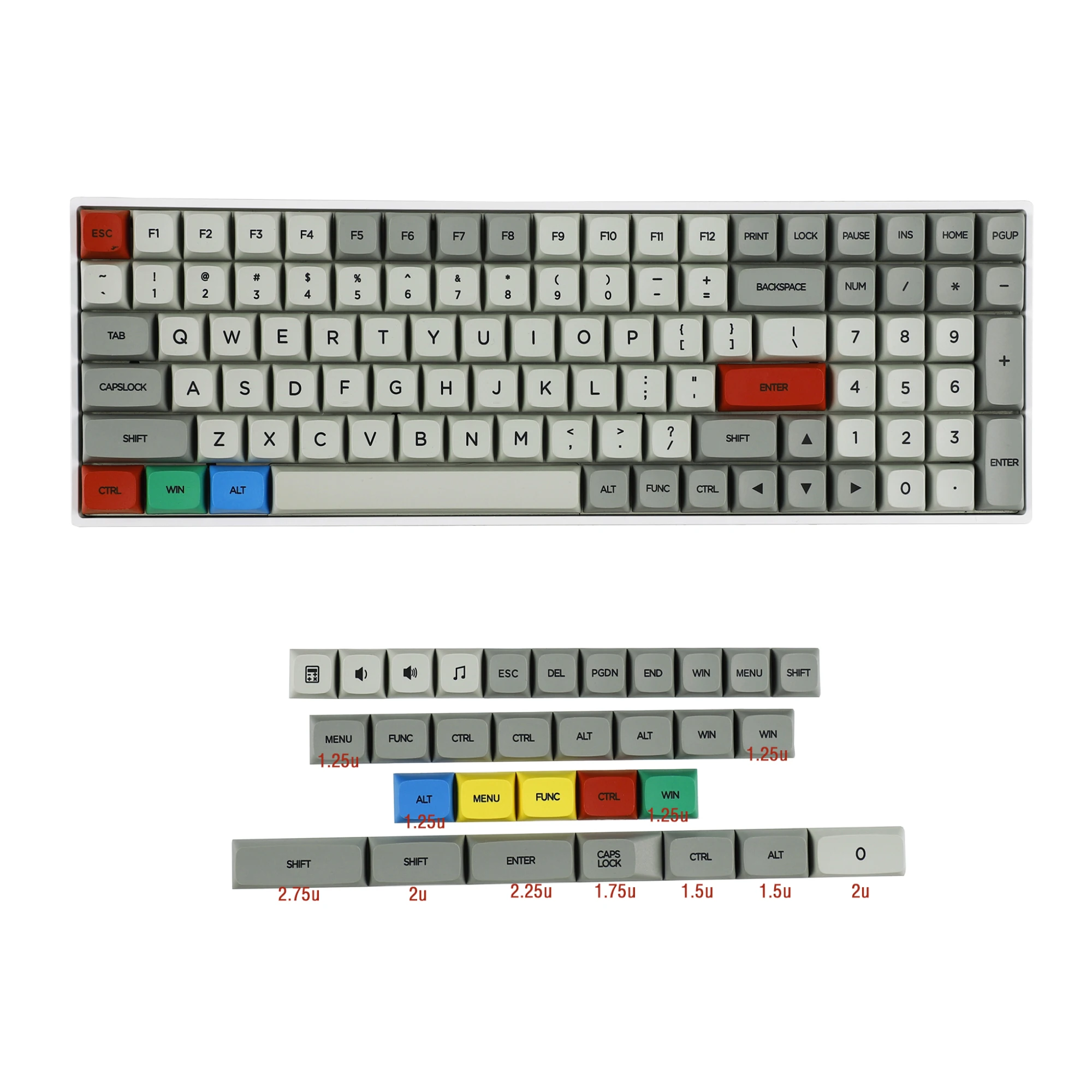 Rgby Granito Corante Sub Zda Pbt Keycap Semelhante a Xda Japonês para mx Teclado 104 87 61 Melodia 96 Kbd75 Id80 Gk64 68 131 - Imagem 4