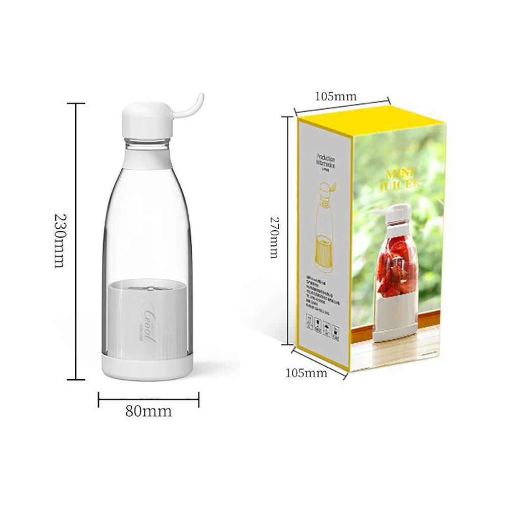 Bottiglia frullatore portatile spremiagrumi elettrico spremiagrumi senza  fili estrattori di succo fresco Mixer frullato frullatore di agrumi  spremiagrumi miscela di proiettili - AliExpress