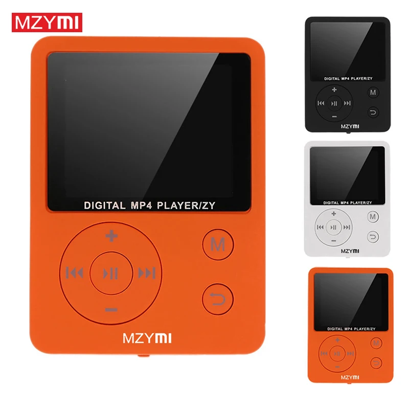 

MZYMI Walkman MP3 MP4 Player FM Radio Voice HiFi Lossless Music Recorder With 64GB Micro Memory TF Card Build-in Speaker E-Book