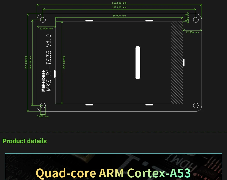 makerbase carte mks avec processeur soc klipper pour voron vs raspberry pi raspi rpi