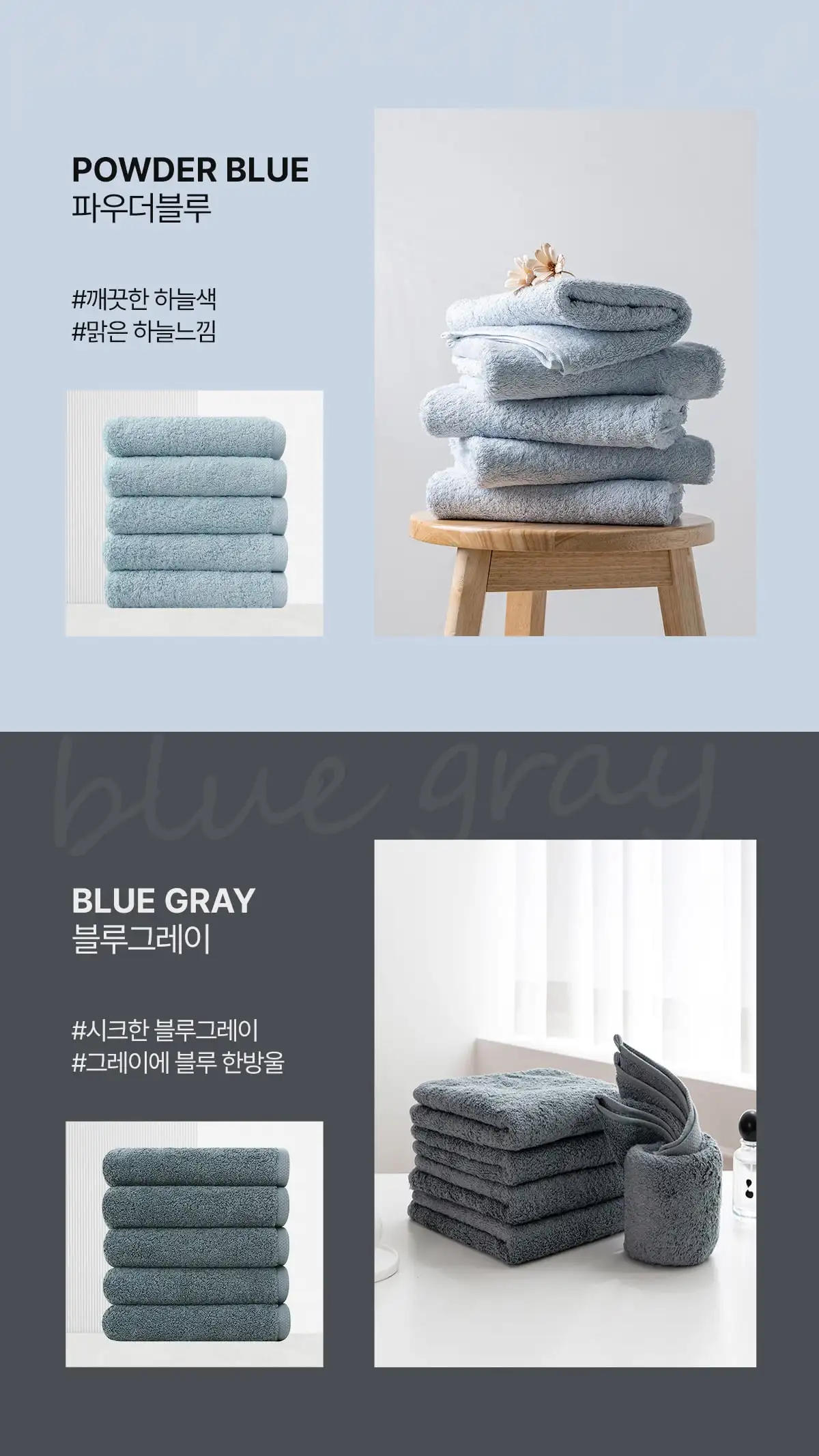 [Cotton Cloud] Tom 170g 100% Cotton, Hotel Towels, Deep-grey5/10 Pips, Bath Towels, 40*85cm Cotton Cloud