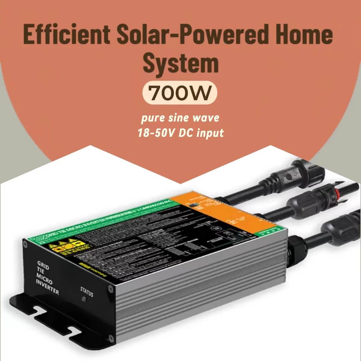 Inverter Di Rete Y&H 600W - DC A AC 220V, MPPT, Per Pannelli Solari 30V/36V, Impermeabile IP65, Per Balcone O Giardino - Foto 5