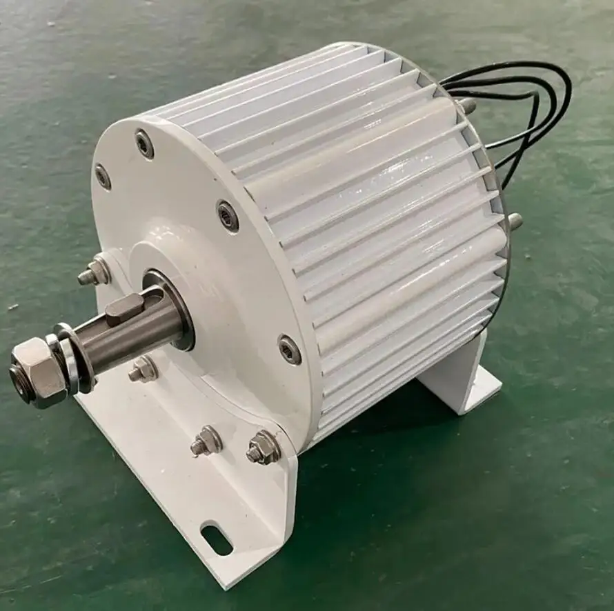 30KW 300rpm Permanent Magnet Generator 48V 96V 110V 220V 380V AC Alternators for Wind Turbine Water Turbine with Motor