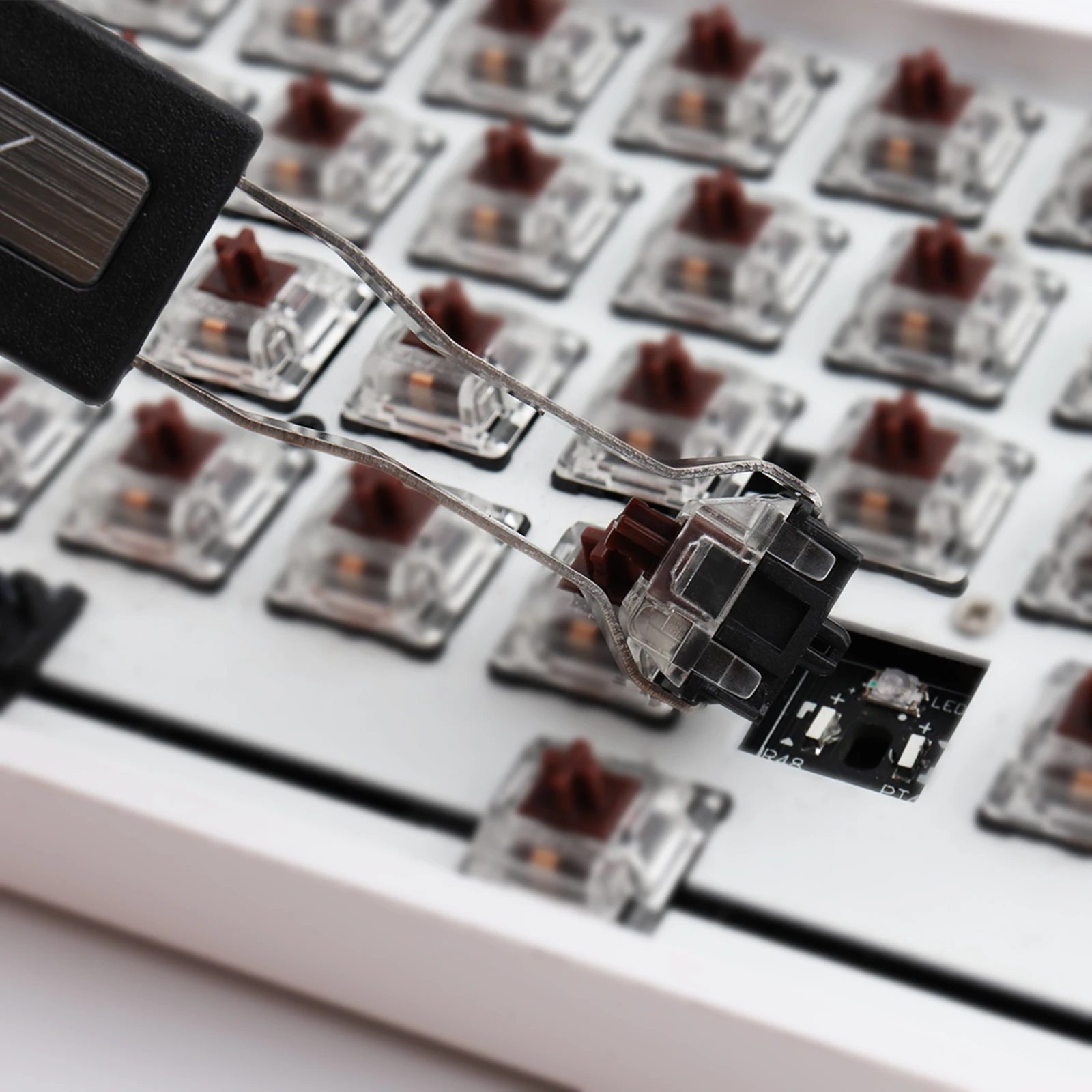 teclado mecânico, Gateron, cereja Outemu, Kailh Switches, placa de lubrificação