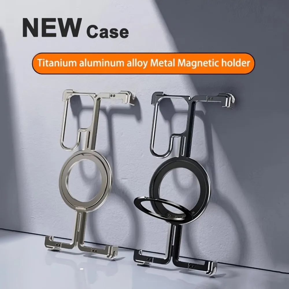 Metal Magnetic Case Fall Resistance Magnetic Charging Strap Bracket for Samsung Galaxy S24 Ultra: 3 - 5 Days Free Delivery Only UK