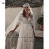 Lakshmigown Vintage Lace Boho Beach Wedding Dresses 2024 Vestidos Civil A Line Bridal Gowns Backless Customized 3