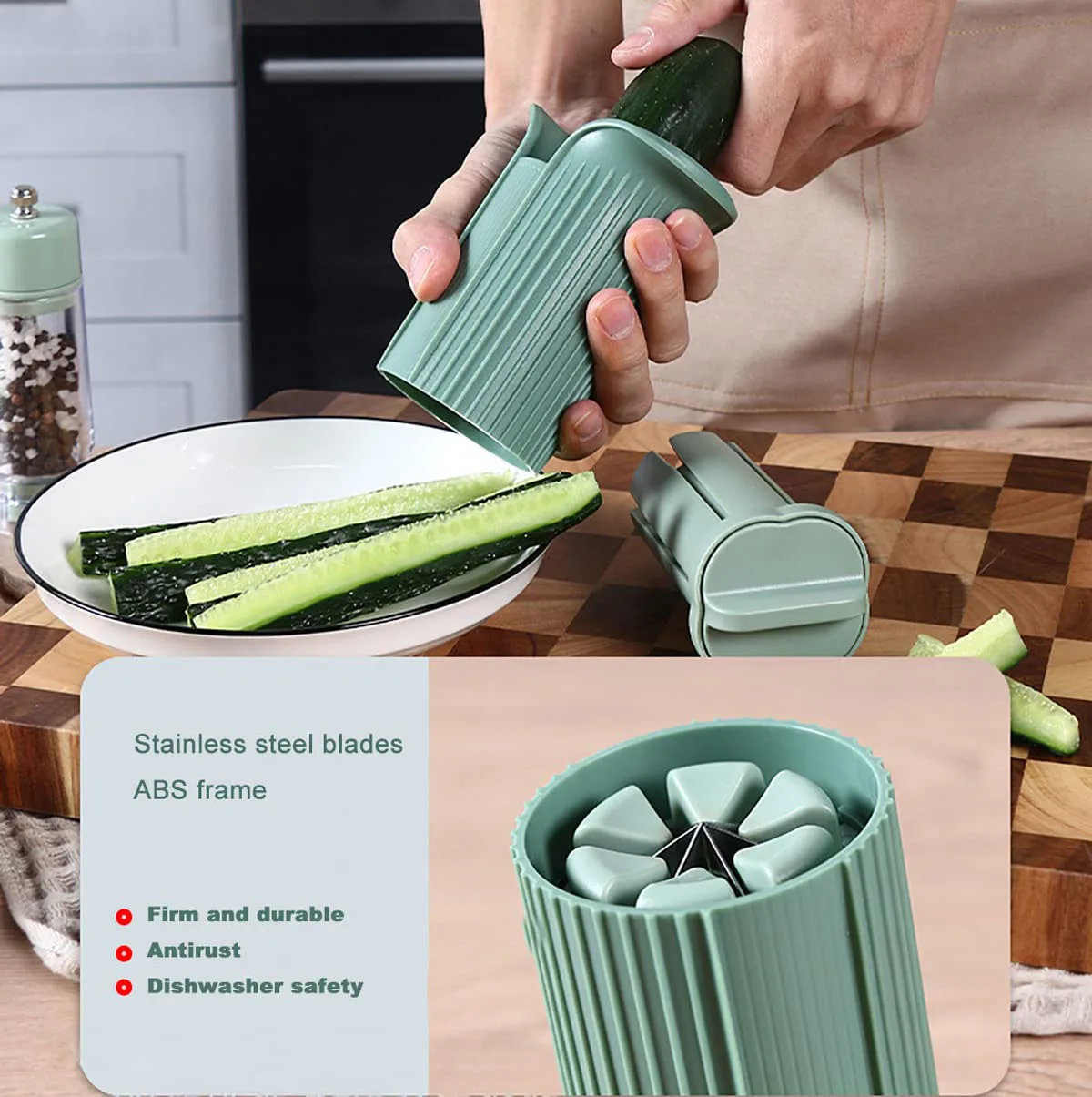 Grape Cutter,Strawberry Slicer Cucumber Slicer, Strawberry Huller Stem Remover and Strawberry Slicer Set, Cherry Tomato f